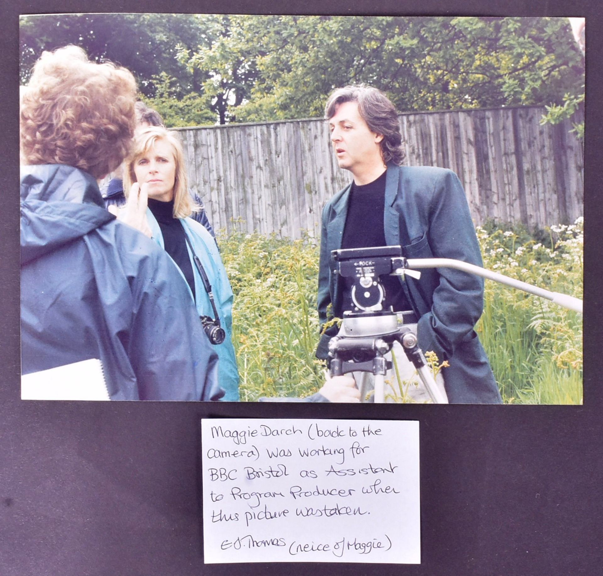 PAUL MCCARTNEY - THE BEATLES - AUTOGRAPHED CANDID PHOTOGRAPH