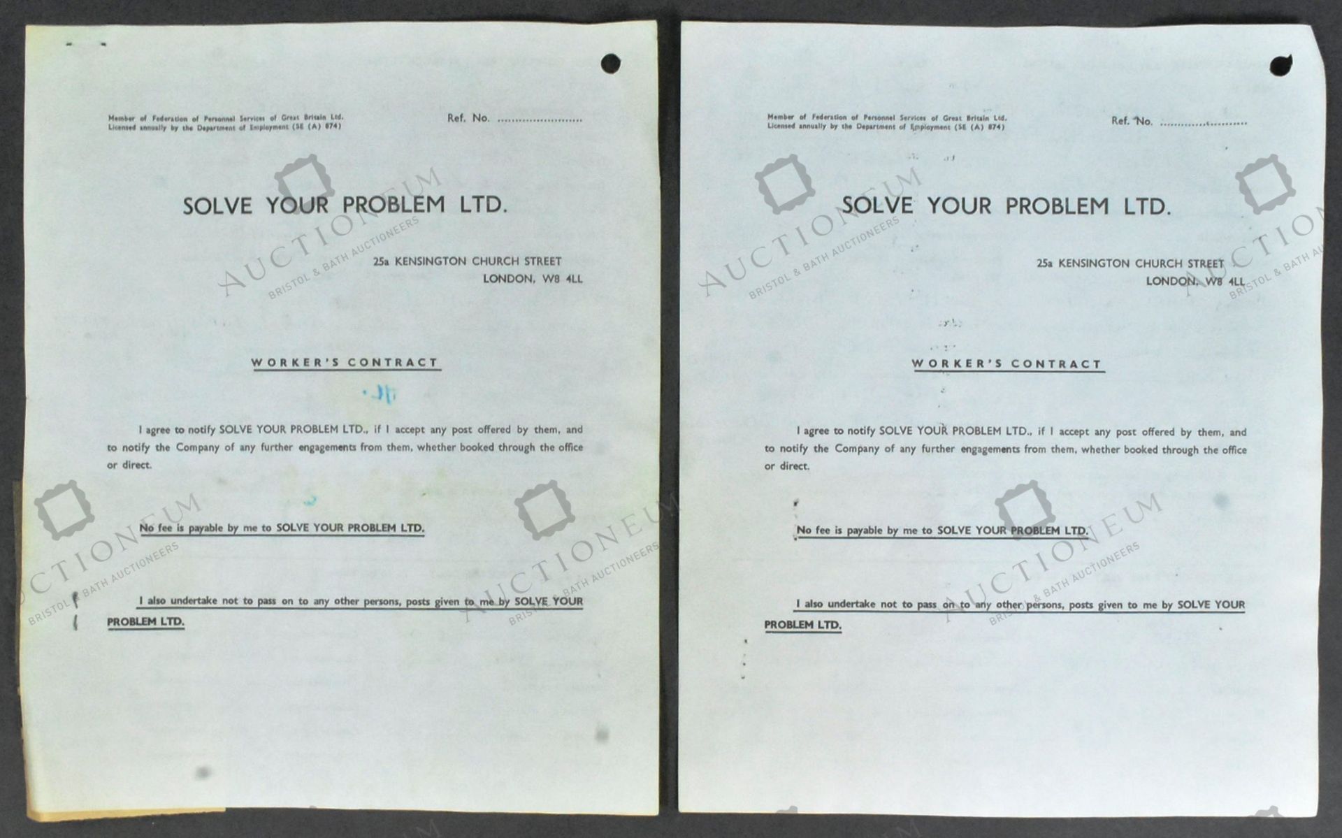 DIANA, PRINCESS OF WALES - 1979 WORK CONTRACT - Image 4 of 11