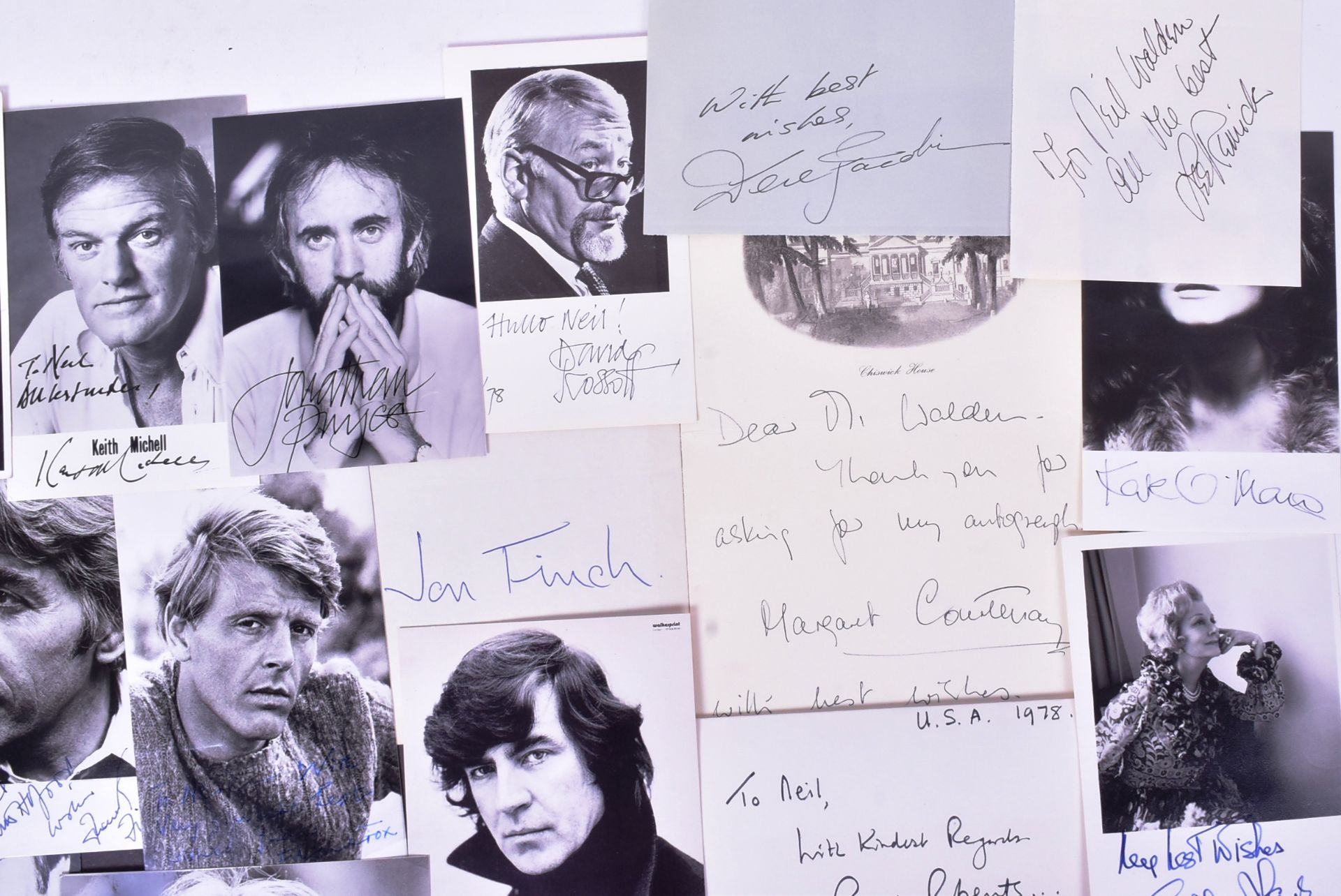 AUTOGRAPHS - ACTORS - LARGE COLLECTION OF SIGNED ITEMS - Image 3 of 5