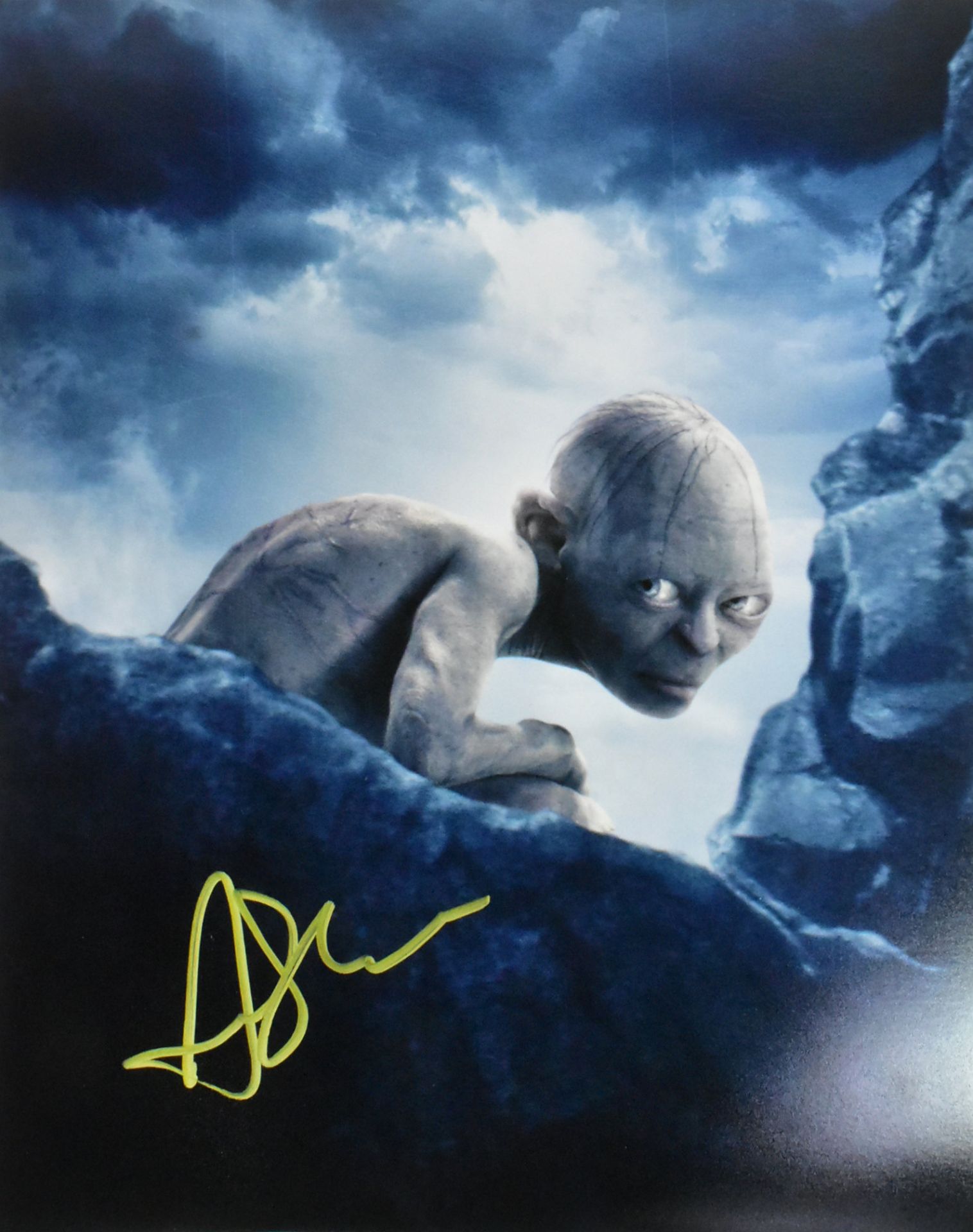 LORD OF THE RINGS - ANDY SERKIS ( GOLLUM ) - SIGNED PHOTO - AFTAL