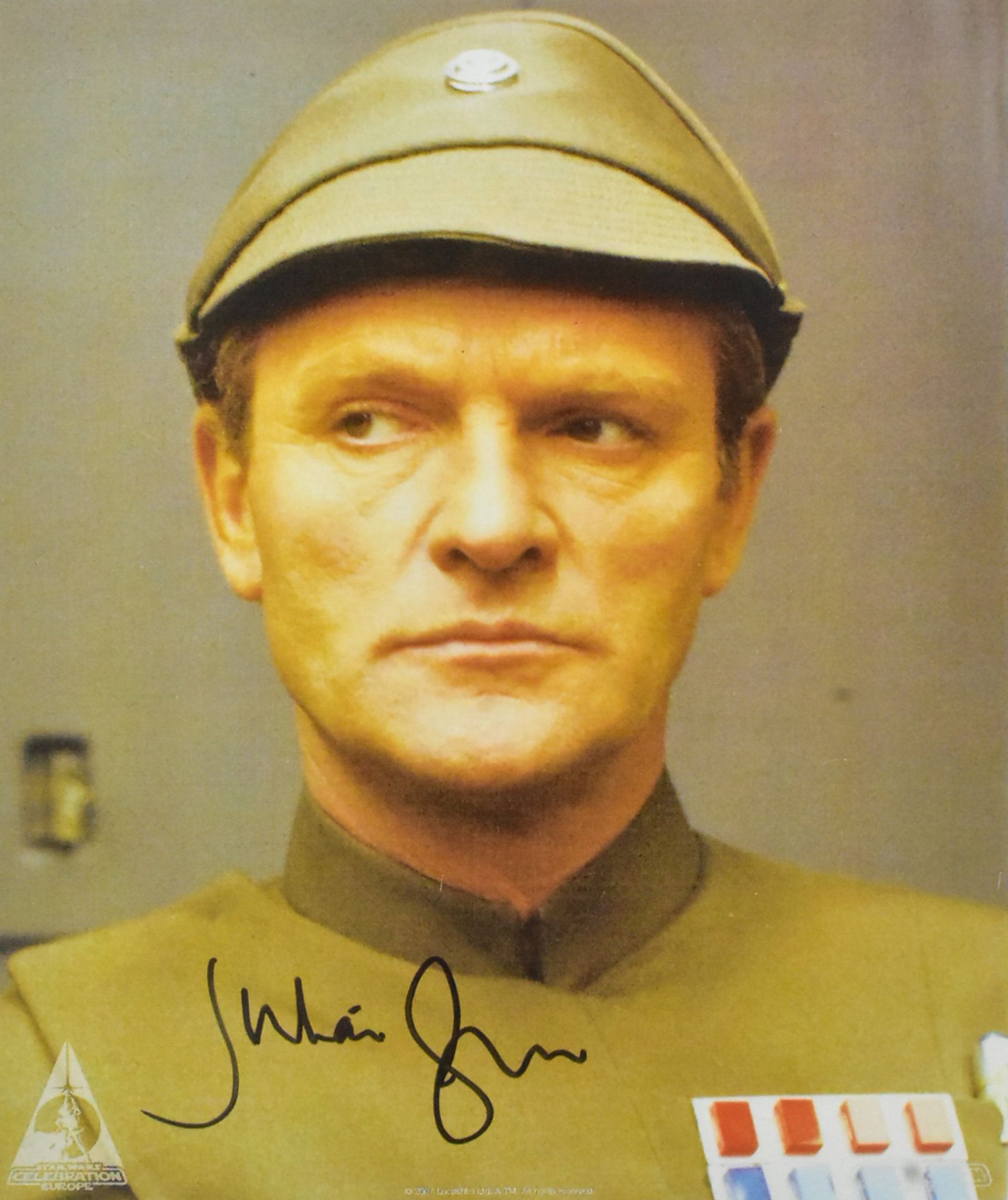 STAR WARS - JULIAN GLOVER (GENERAL VEERS) - SIGNED 8X10"