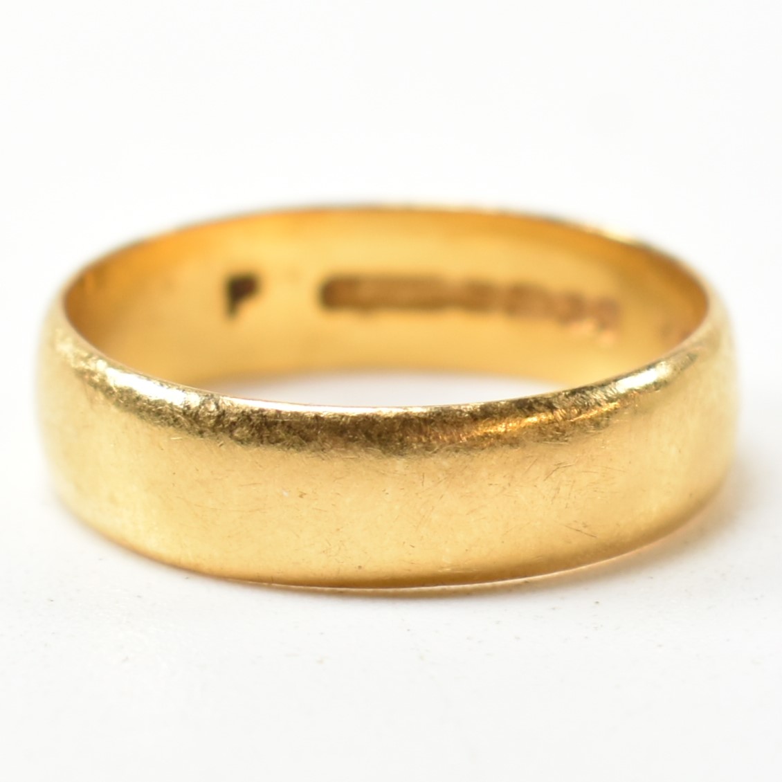 HALLMARKED 22CT GOLD BAND RING - Bild 3 aus 5