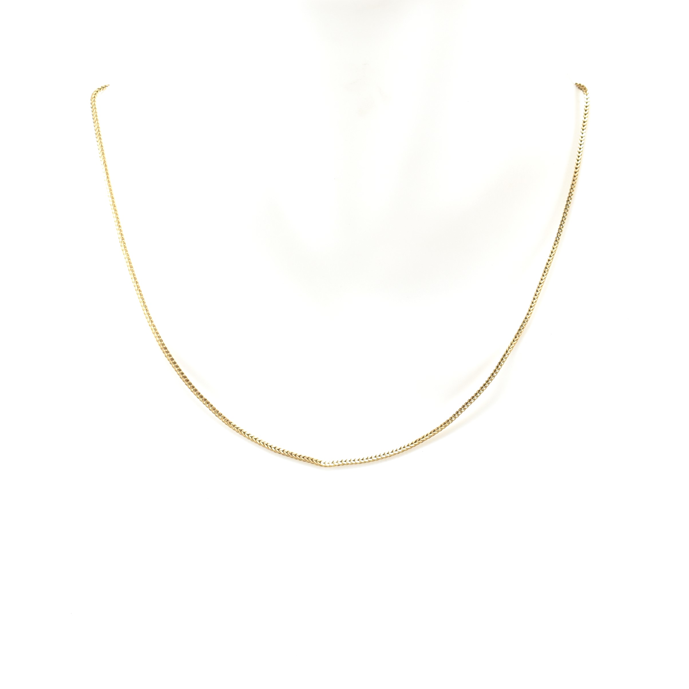 HALLMARKED 9CT GOLD FOXTAIL CHAIN NECKLACE - Image 4 of 4