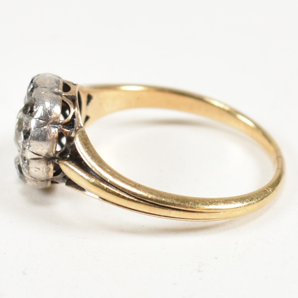 GOLD & DIAMOND CLUSTER RING - Image 6 of 8