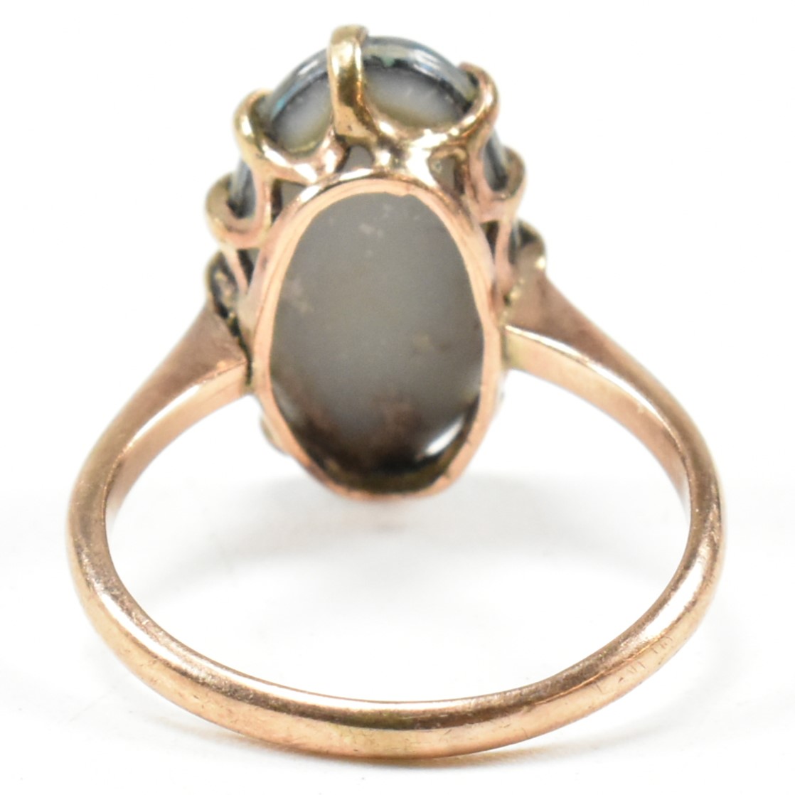 9CT GOLD OPAL TRIPLET RING - Image 3 of 9