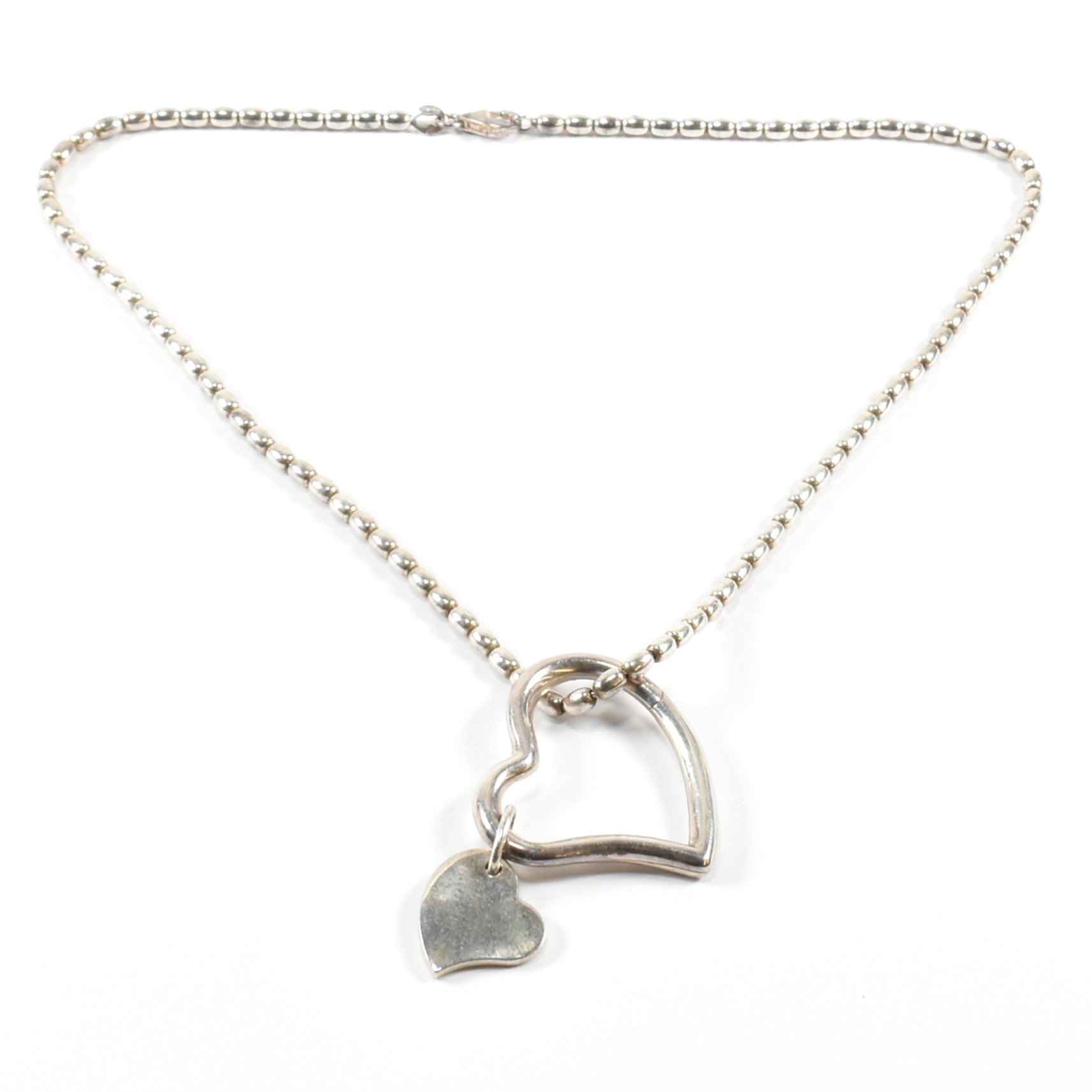 ASPREY HALLMARKED SILVER HEART PENDANT NECKLACE - Image 5 of 6