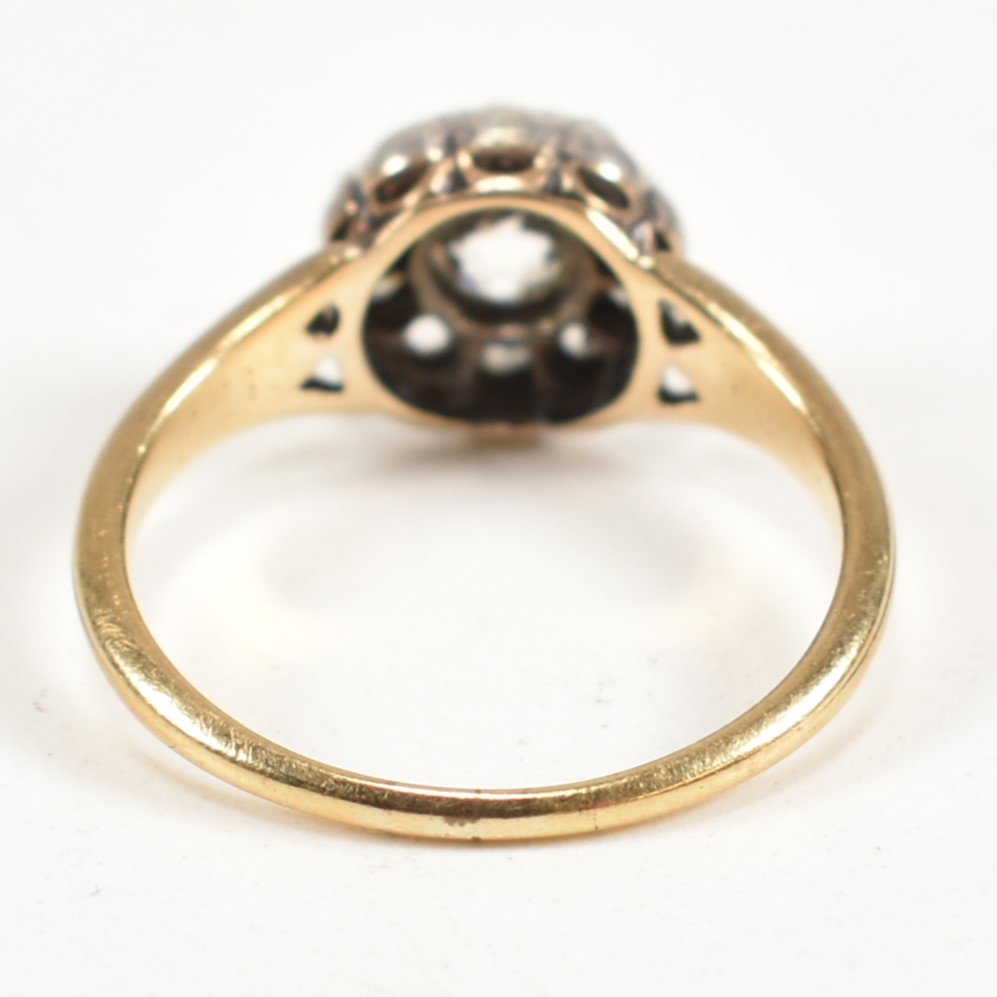 GOLD & DIAMOND CLUSTER RING - Image 2 of 8