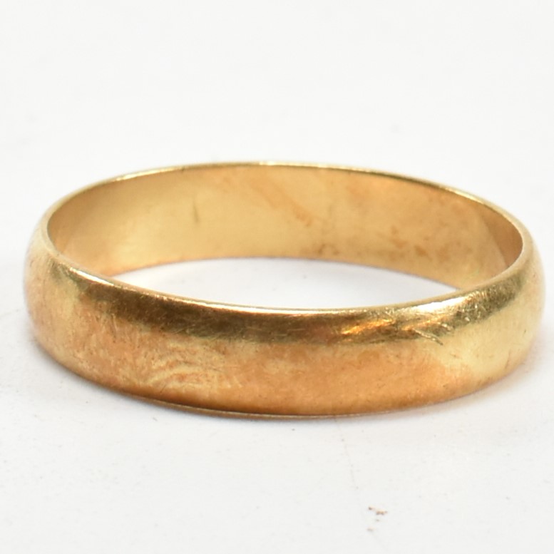 HALLMARKED 18CT GOLD BAND RING