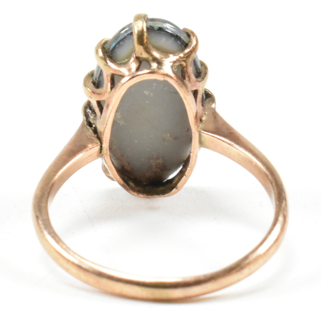 9CT GOLD OPAL TRIPLET RING - Image 2 of 9