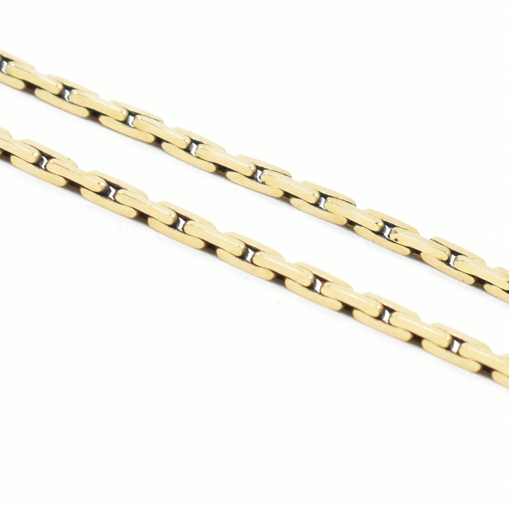 HALLMARKED 9CT GOLD FANCY FLAT LINK CHAIN