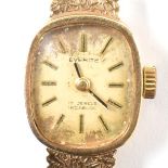 HALLMARKED 9CT GOLD EVERITE LADIES COCKTAIL WATCH