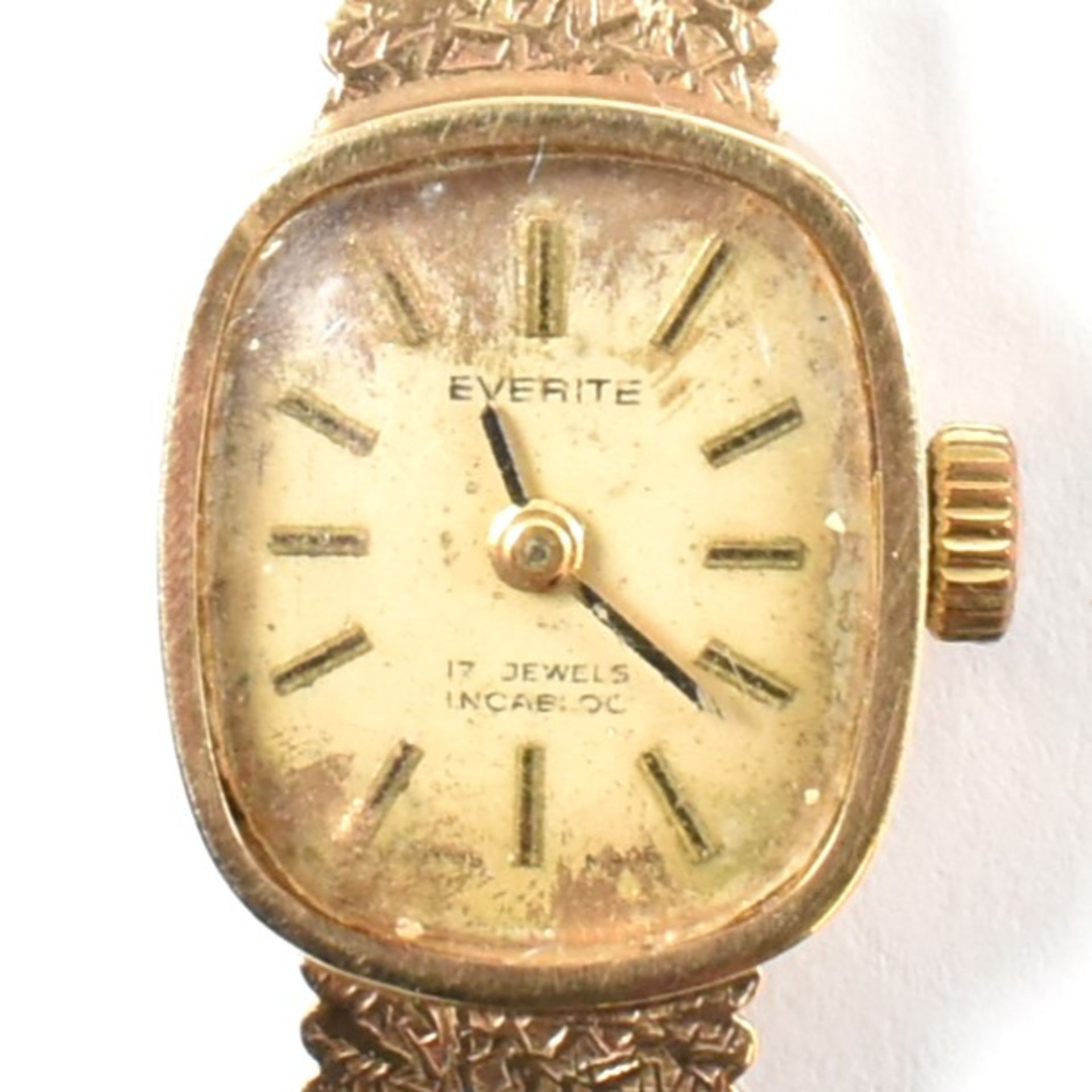 HALLMARKED 9CT GOLD EVERITE LADIES COCKTAIL WATCH