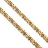 HALLMARKED 9CT GOLD DOUBLE LINK CHAIN NECKLACE