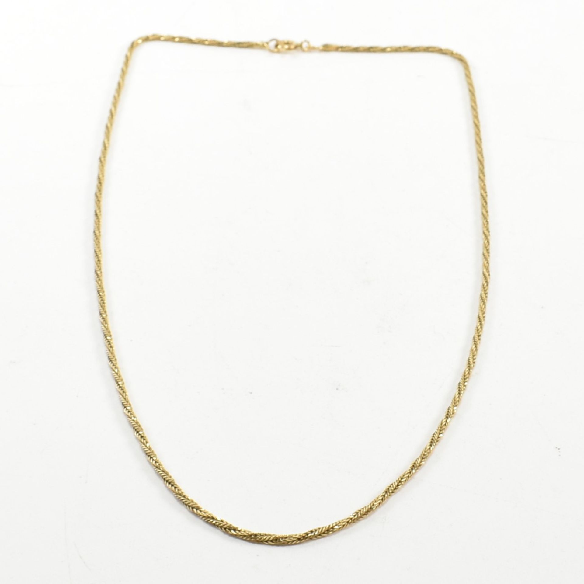 18CT GOLD TWISTED CHAIN NECKLACE - Bild 4 aus 4