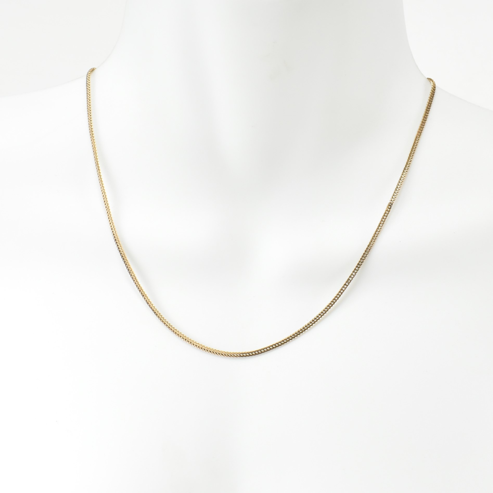 HALLMARKED 9CT GOLD FOXTAIL CHAIN NECKLACE - Image 4 of 4