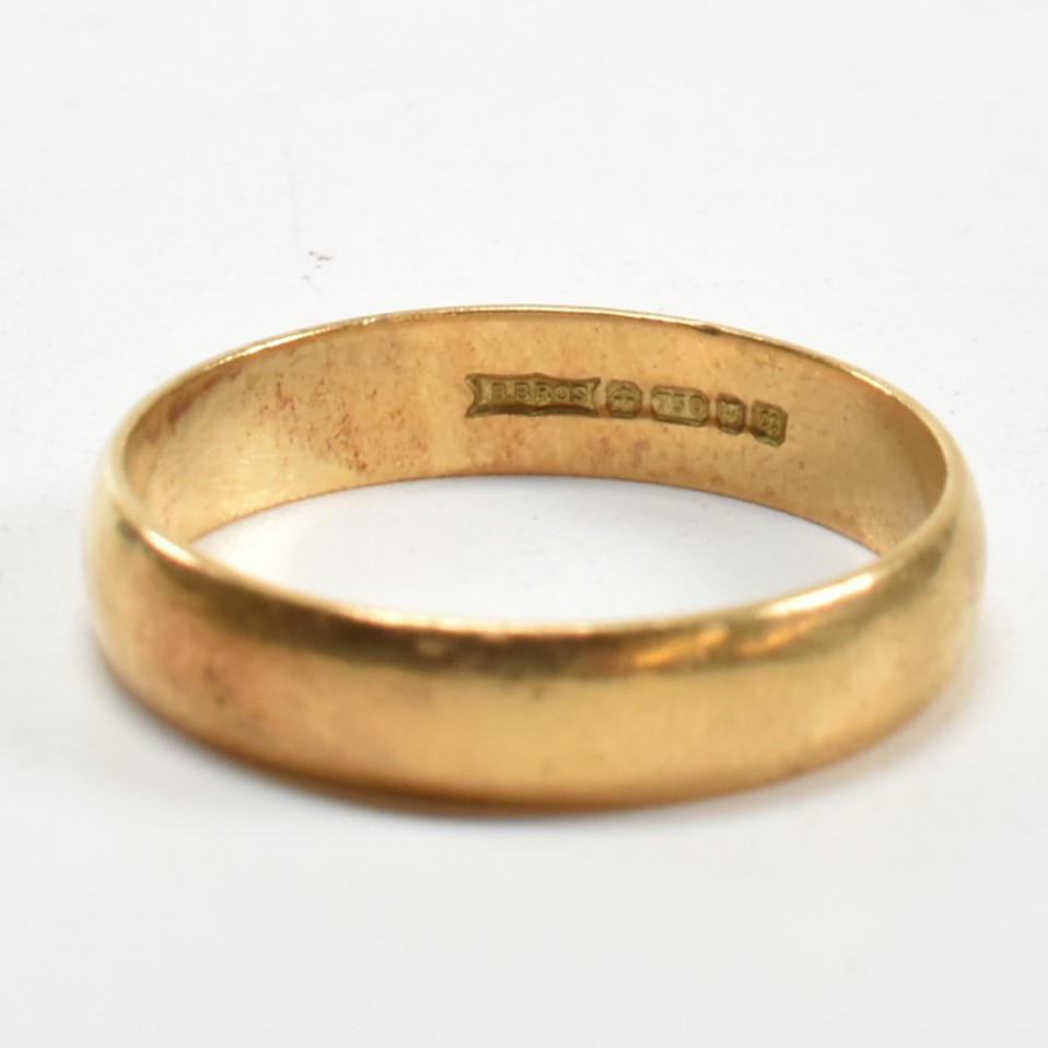HALLMARKED 18CT GOLD BAND RING - Image 3 of 4