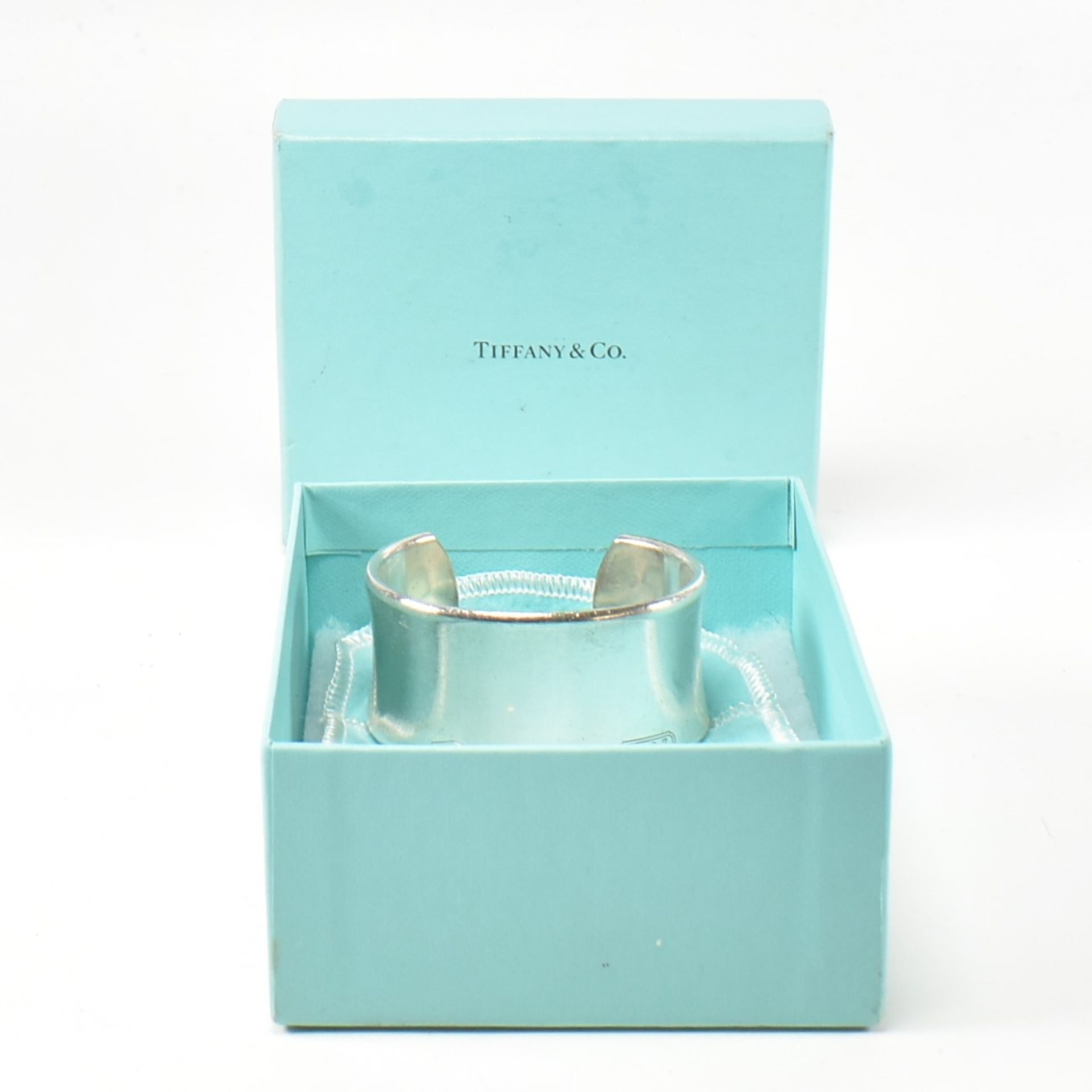 TIFFANY & CO 1837 STERLING SILVER WIDE CUFF BANGLE - Image 2 of 7
