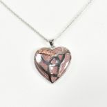 HALLMARKED SILVER CLOGAU CELTIC HEART PENDANT NECKLACE