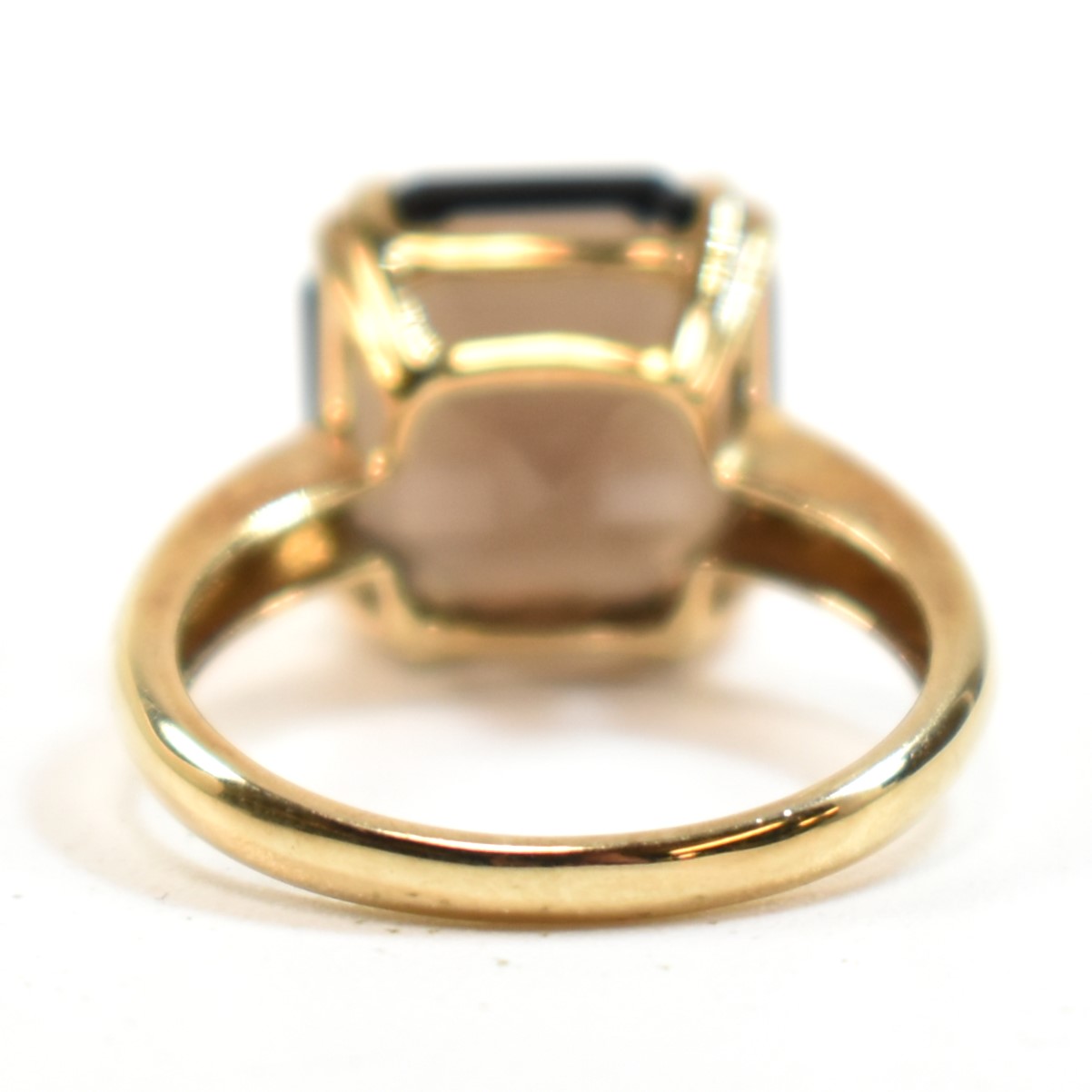 HALLMARKED 9CT GOLD & SMOKY QUARTZ RING - Bild 3 aus 10