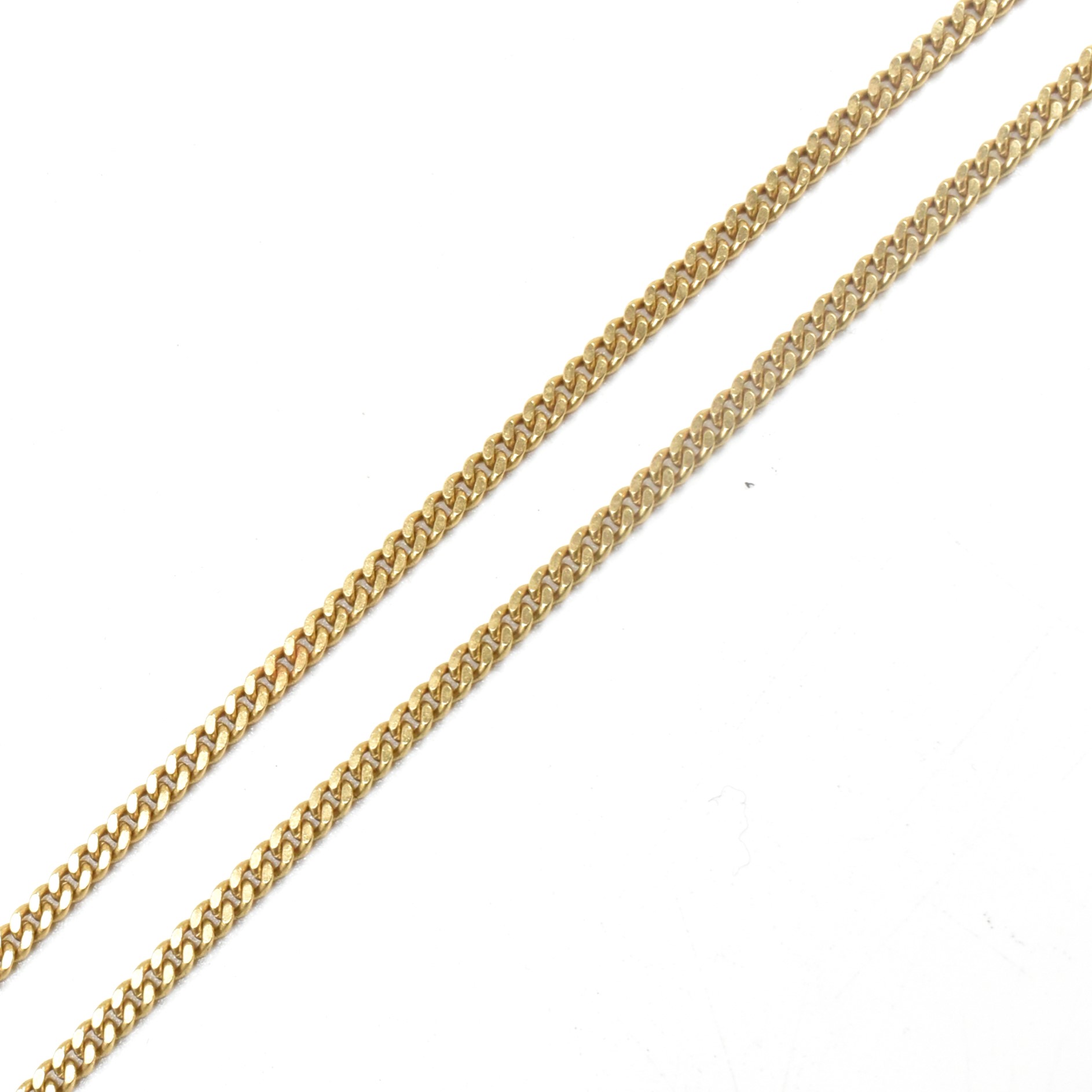 ITALIAN 18CT GOLD CURB LINK CHAIN NECKLACE