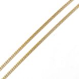 ITALIAN 18CT GOLD CURB LINK CHAIN NECKLACE