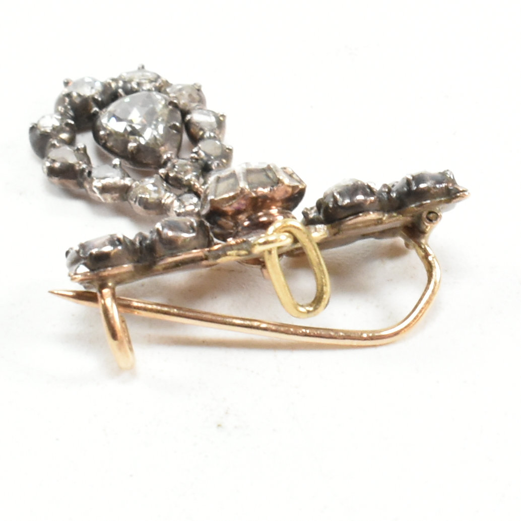 19TH CENTURY DIAMOND SET PENDANT BROOCH PIN - Image 4 of 6