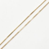 HALLMARKED 9CT GOLD CURB LINK CHAIN NECKLACE