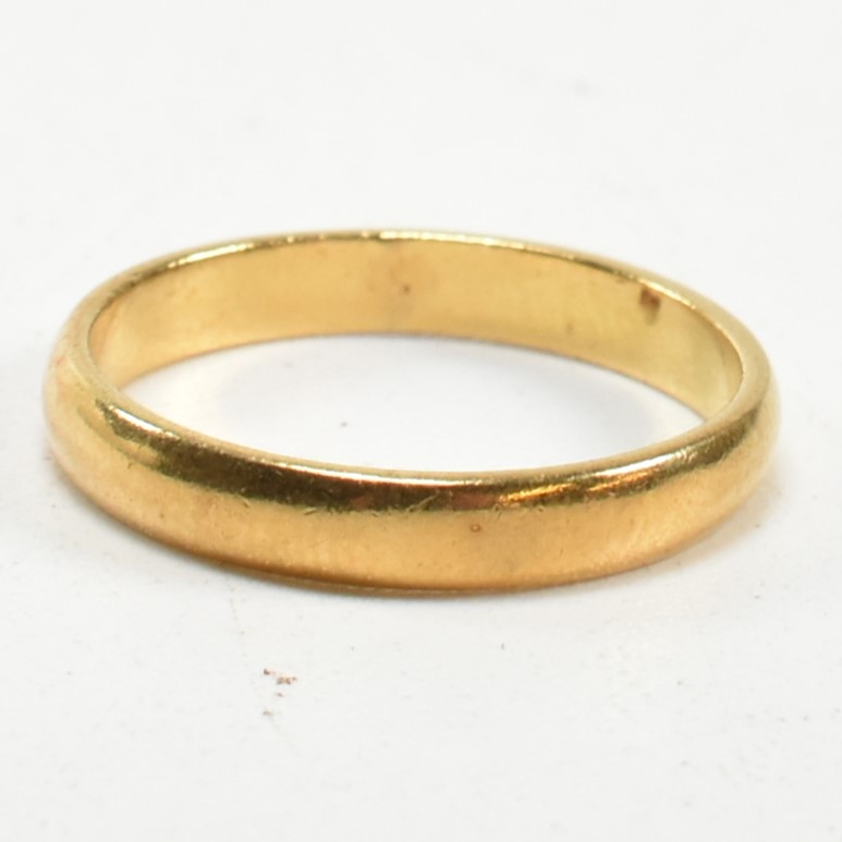 HALLMARKED 18CT GOLD BAND RING