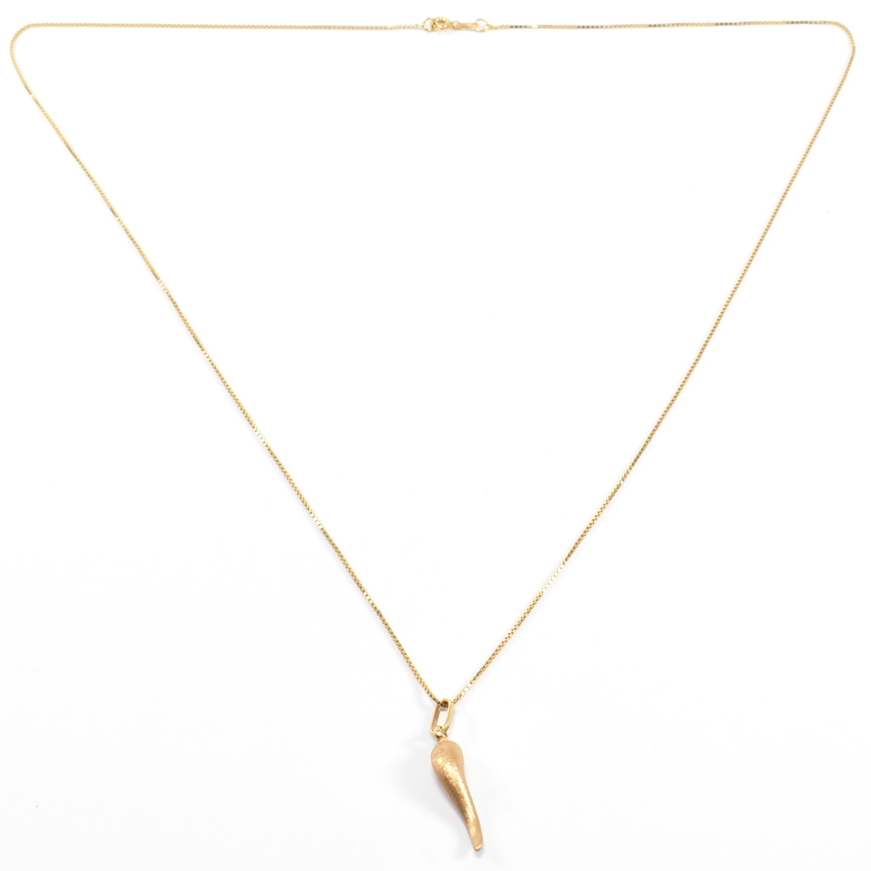 18CT GOLD PENDANT NECKLACE - Image 6 of 7