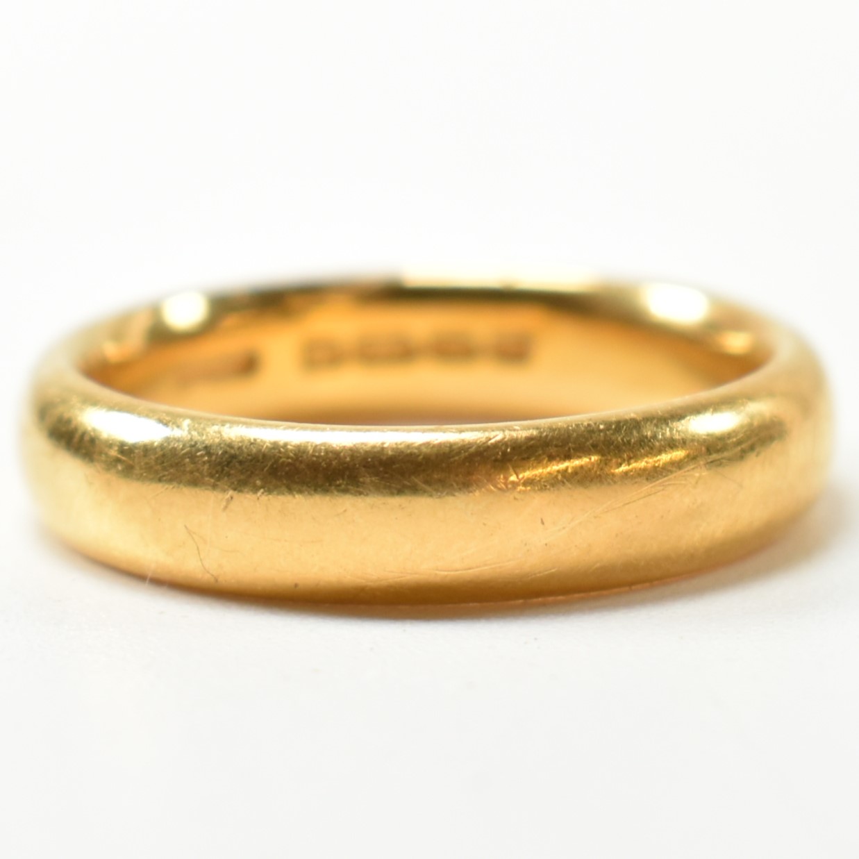 HALLMARKED 22CT GOLD BAND RING - Image 4 of 5