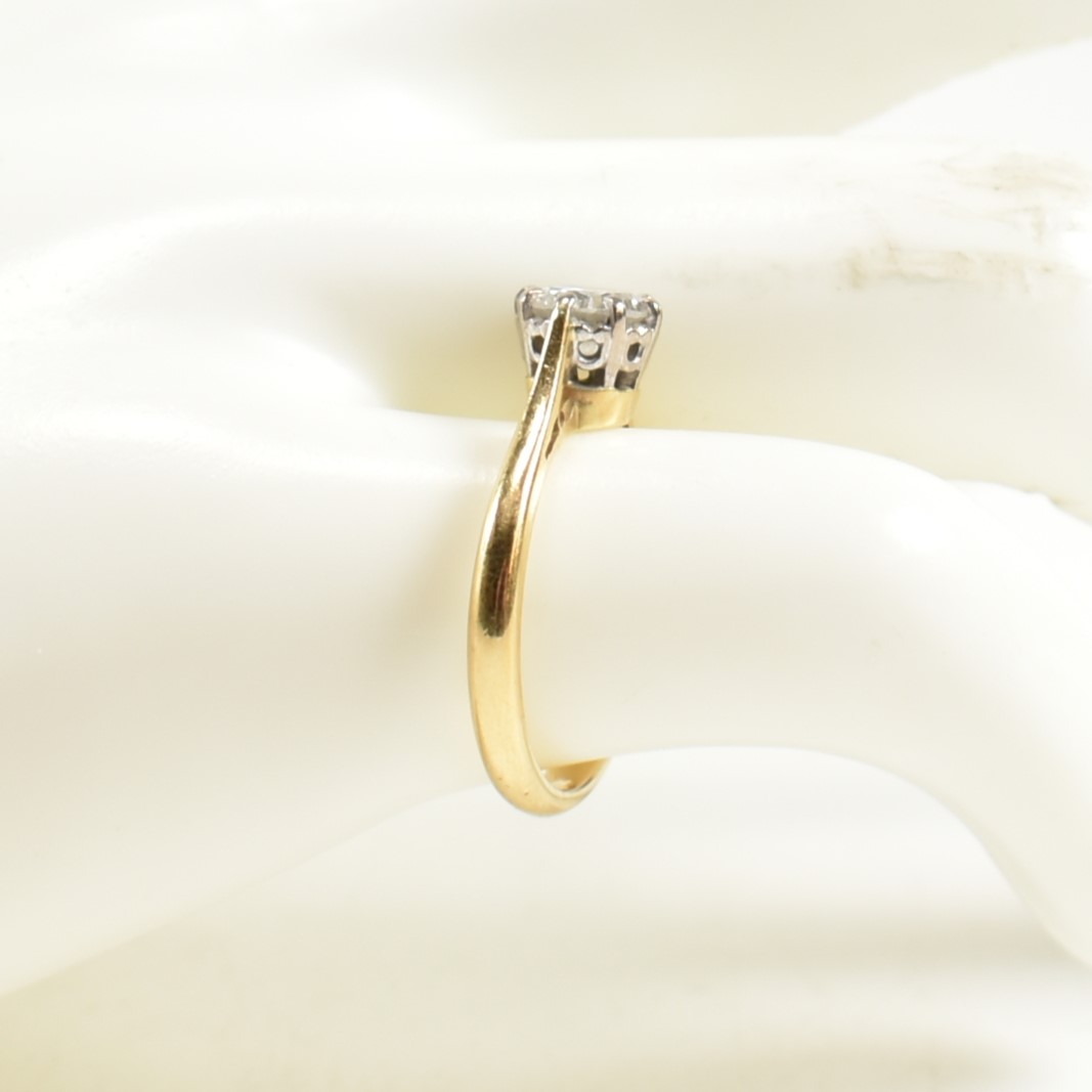 HALLMARKED 18CT GOLD & DIAMOND SOLITAIRE RING - Image 10 of 10