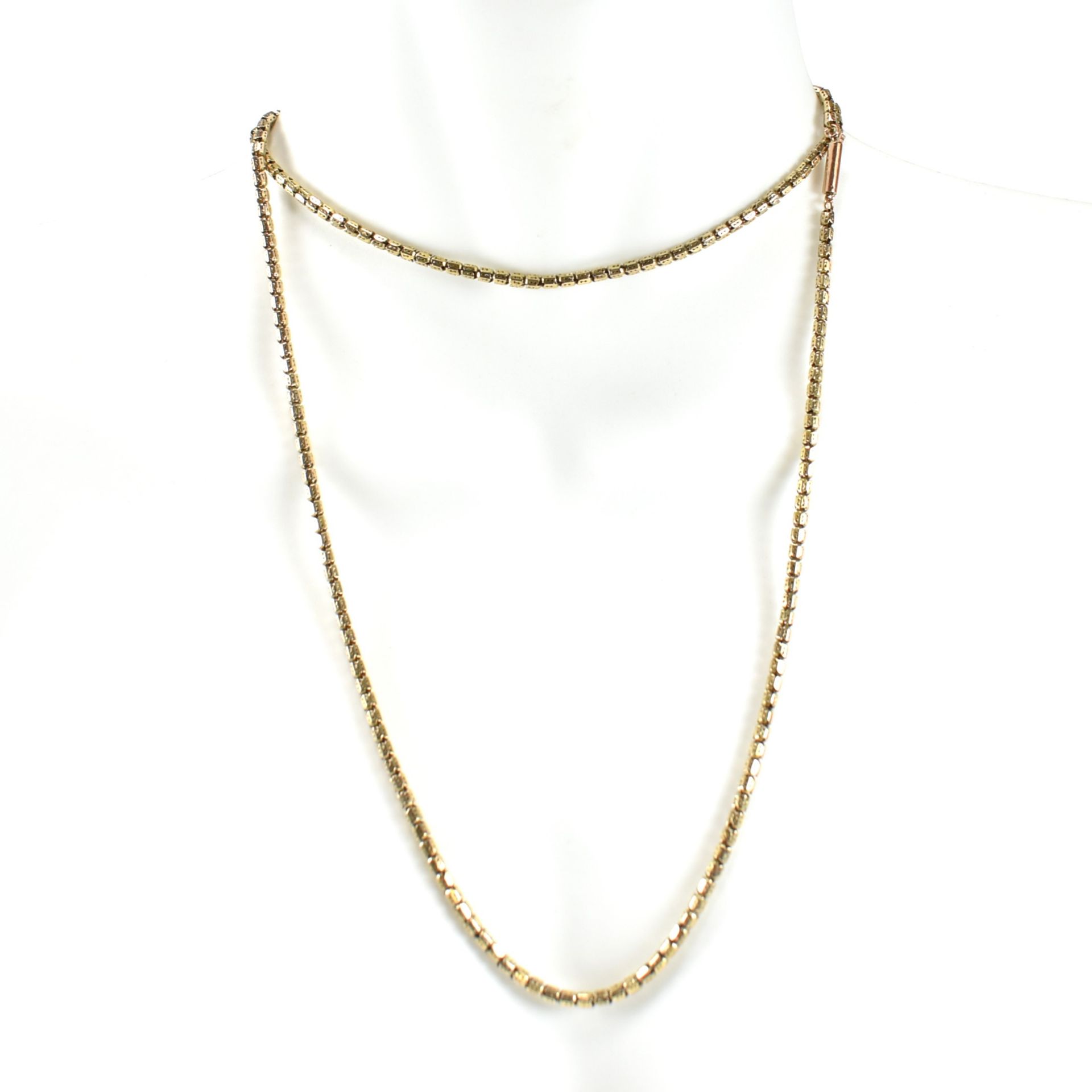 9CT GOLD FANCY LINK CHAIN NECKLACE - Bild 4 aus 5