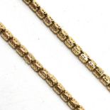 9CT GOLD FANCY LINK CHAIN NECKLACE