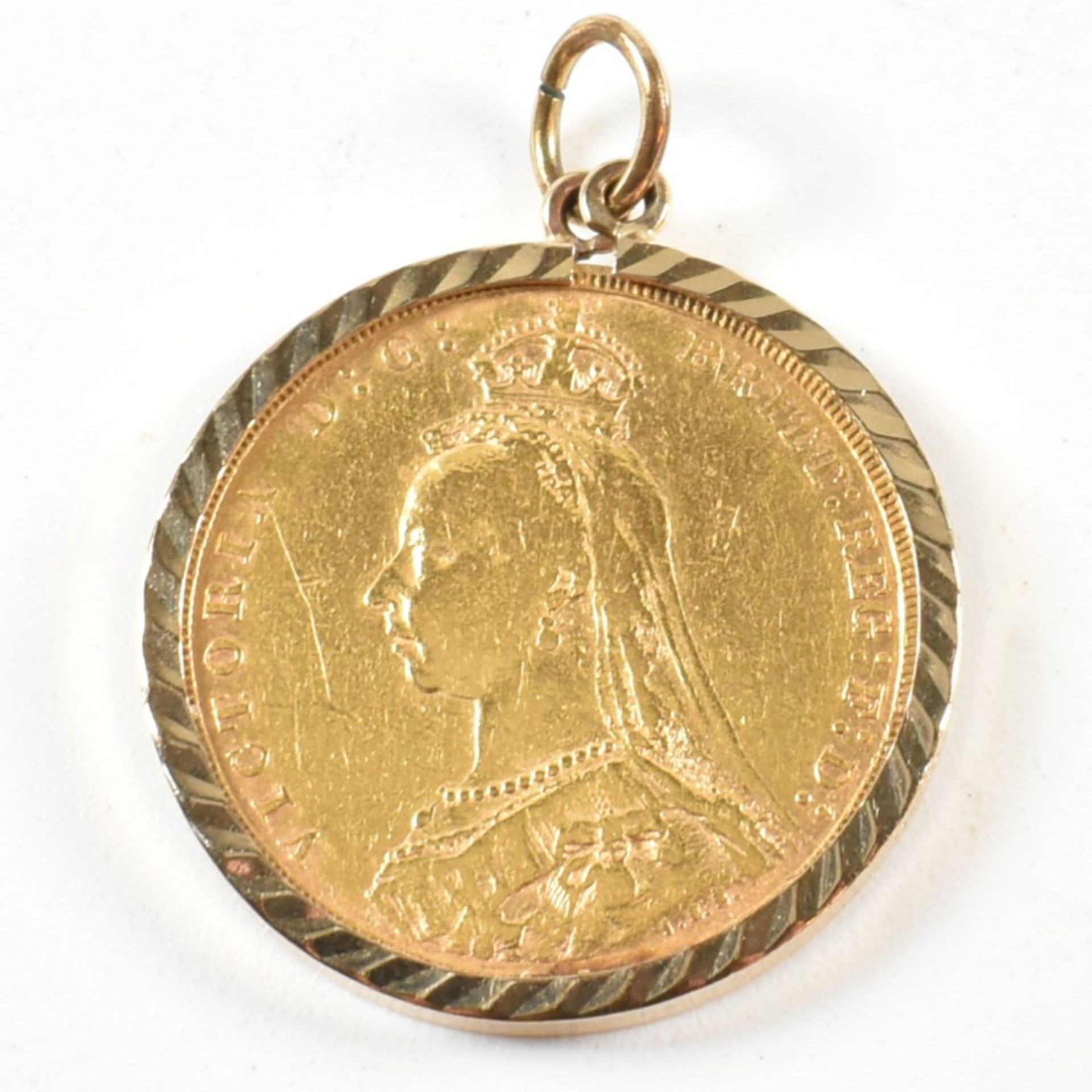 VICTORIAN 1890 FULL SOVEREIGN PENDANT