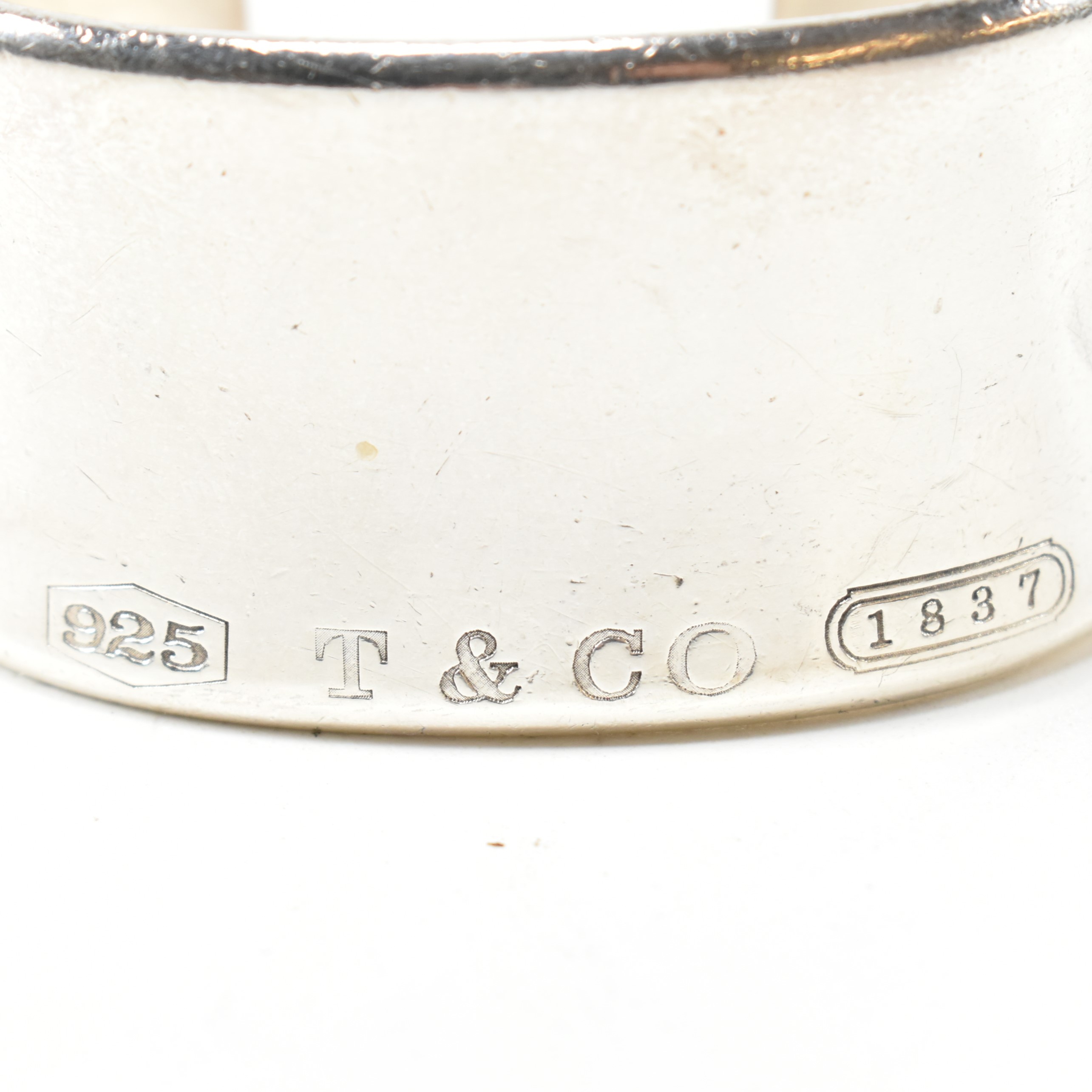 TIFFANY & CO 1837 STERLING SILVER WIDE CUFF BANGLE - Image 5 of 7