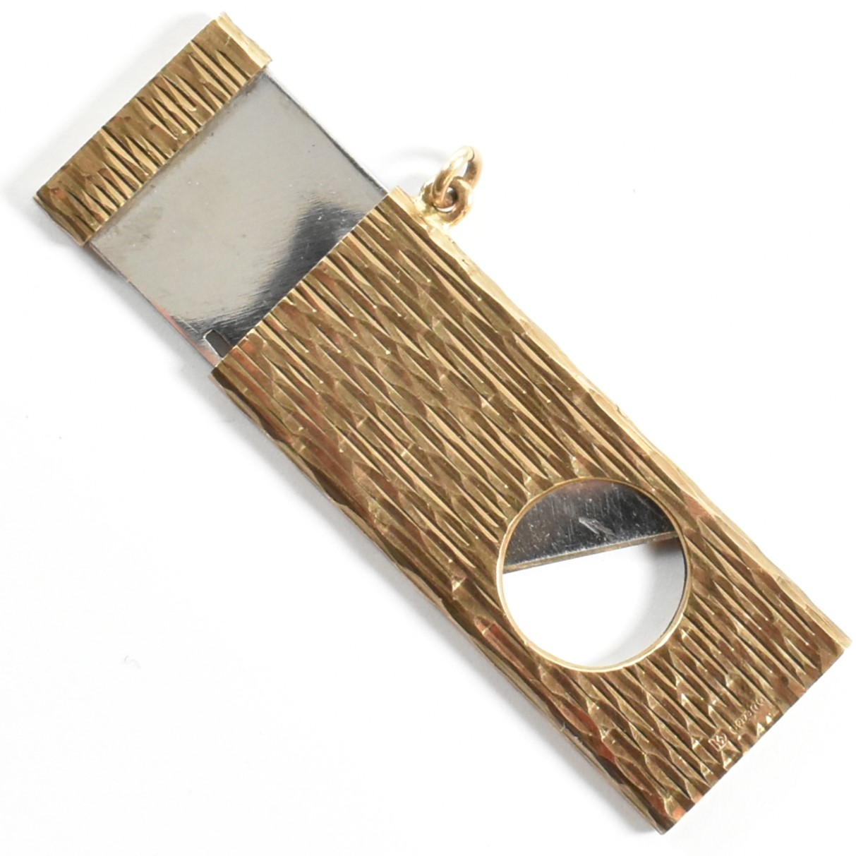 HALLMARKED 9CT GOLD CIGAR CUTTER - Image 6 of 6