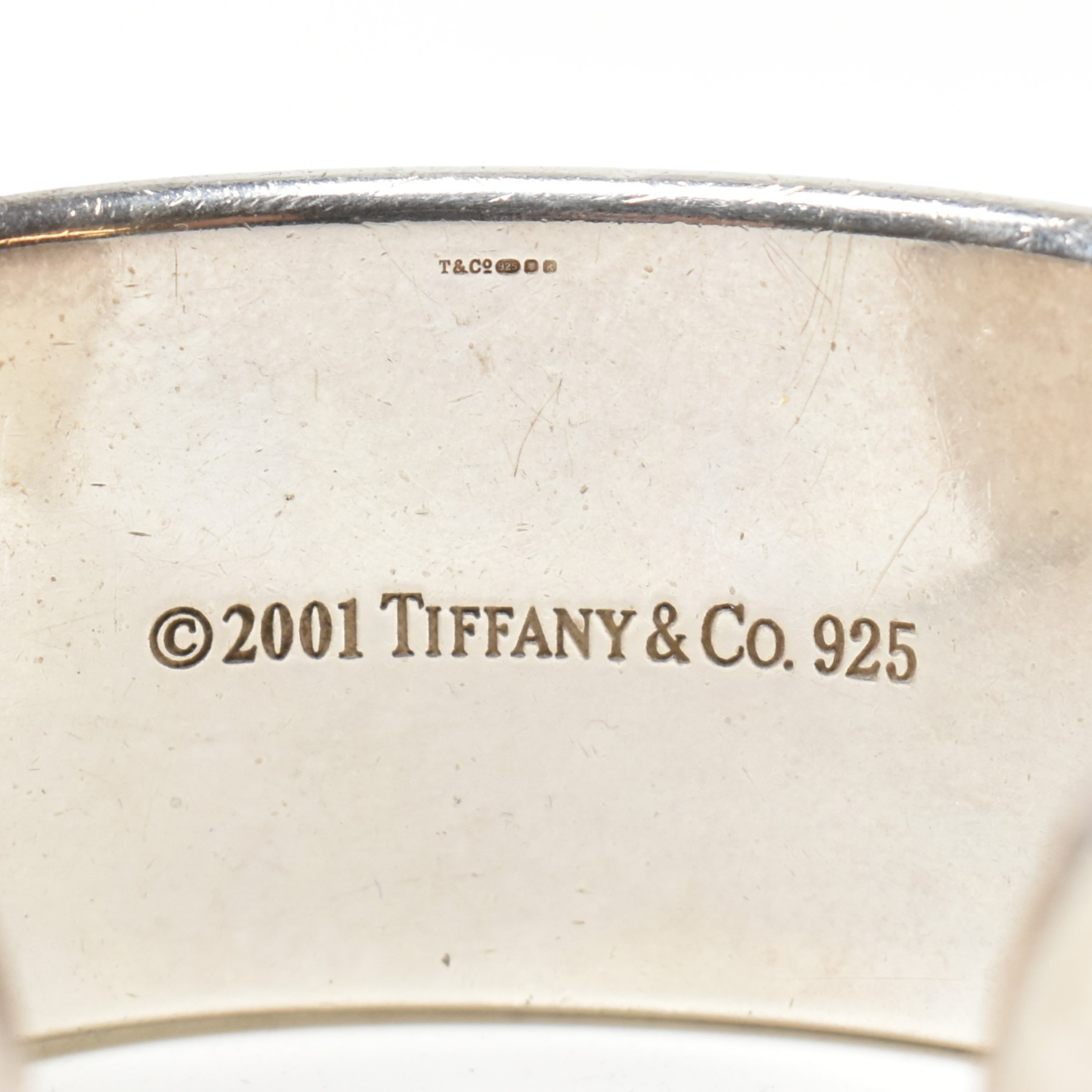 TIFFANY & CO 1837 STERLING SILVER WIDE CUFF BANGLE - Image 4 of 7