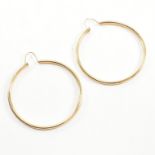 PAIR OF GOLD HOOP EARRINGS