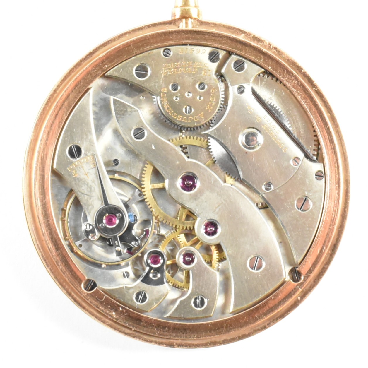 FINE PRECISION TOUCHON & CO GOLD & PLATINUM POCKET WATCH - Image 4 of 5