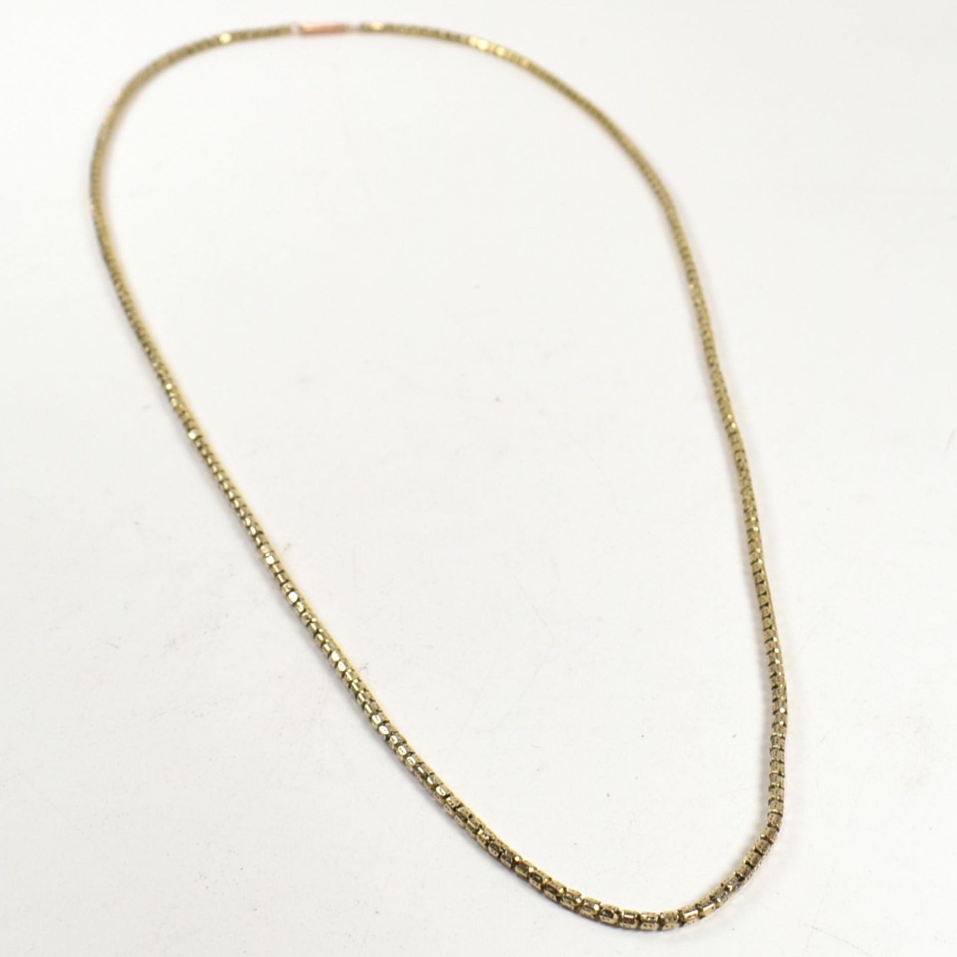 9CT GOLD FANCY LINK CHAIN NECKLACE - Bild 5 aus 5