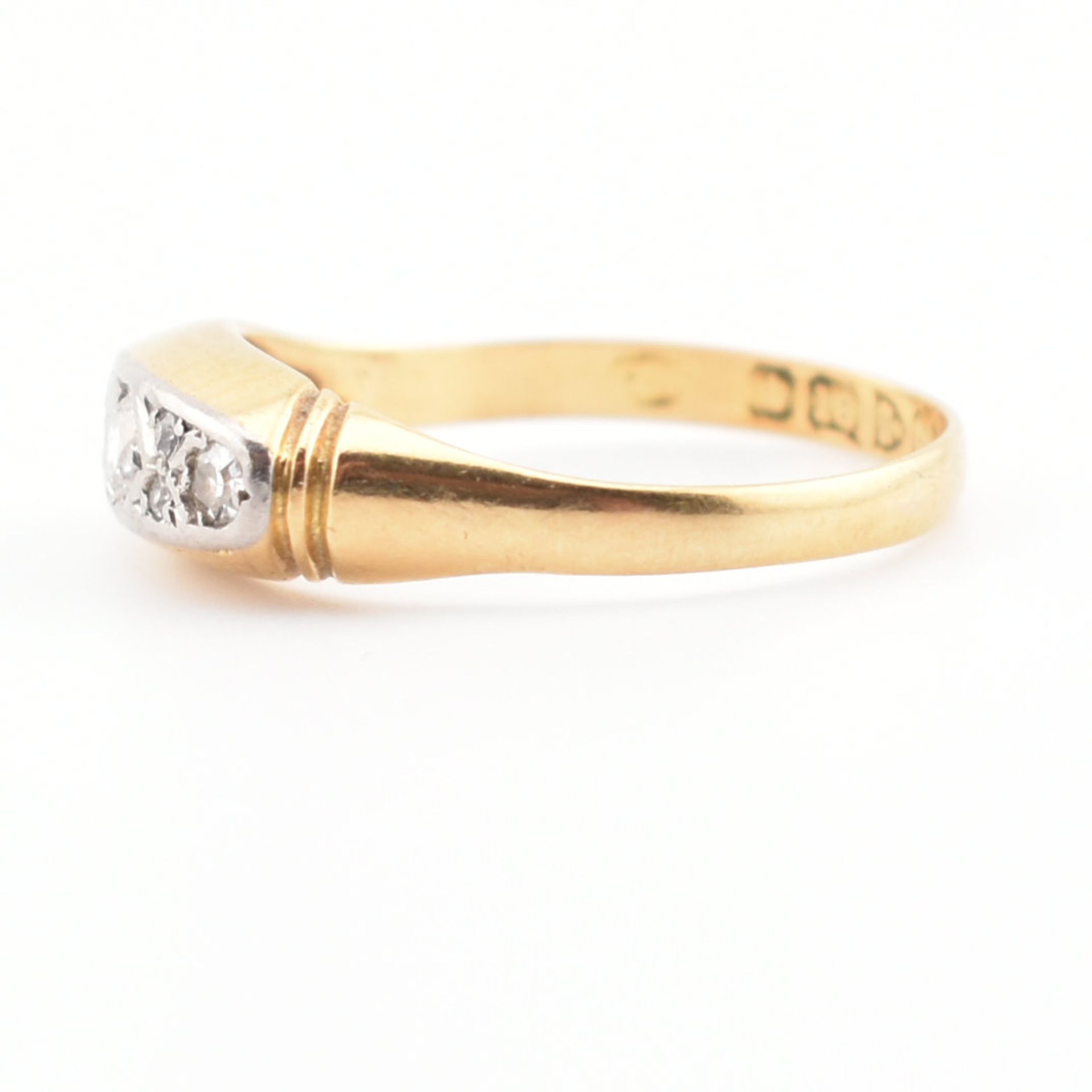 CASED HALLMARKED 18CT GOLD & DIAMOND RING - Bild 3 aus 7