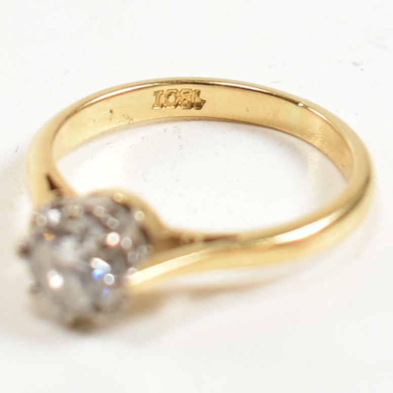 HALLMARKED 18CT GOLD & DIAMOND SOLITAIRE RING - Image 8 of 10