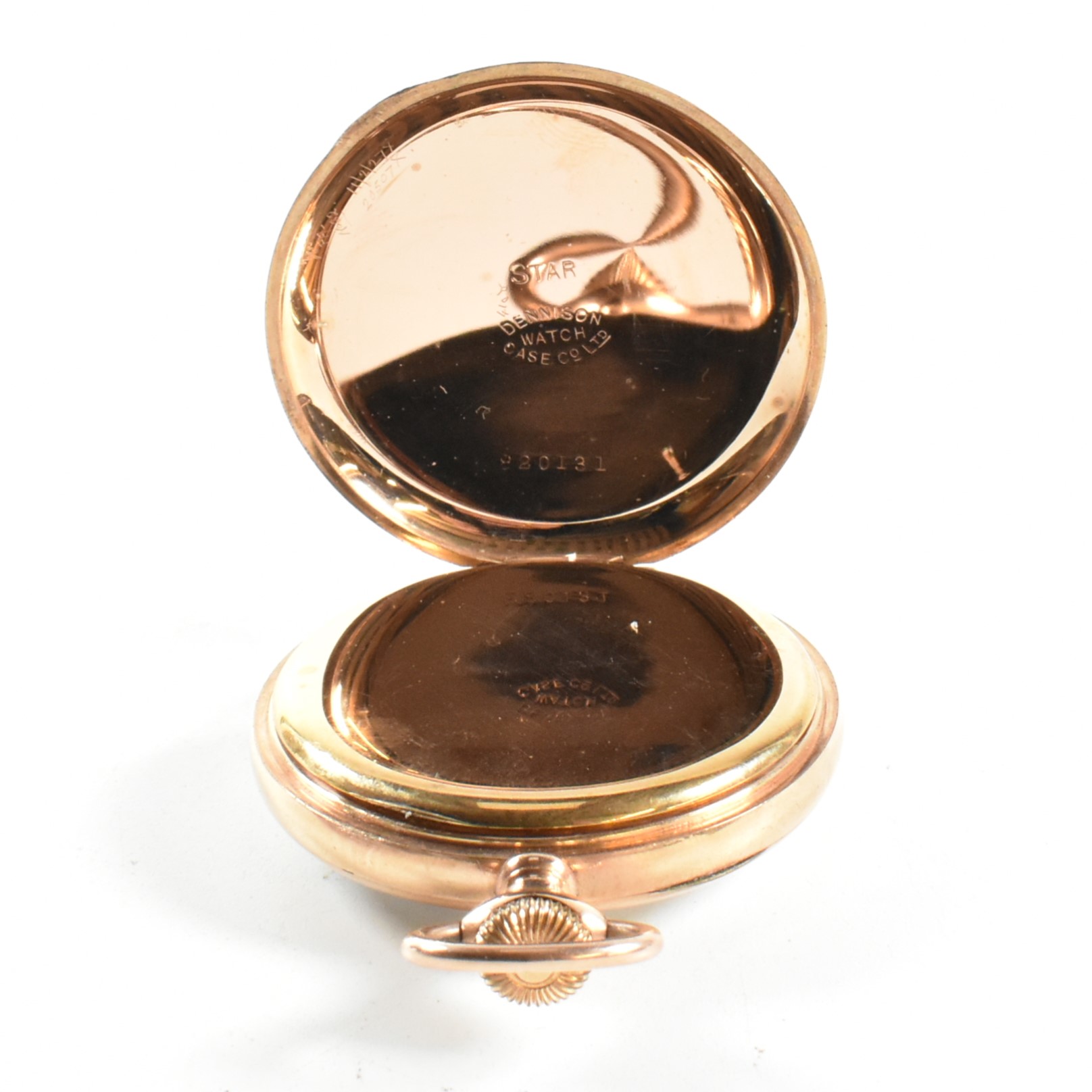 GOLD PLATED MARSH OF BATH OPEN FACED POCKET WATCH - Image 3 of 7