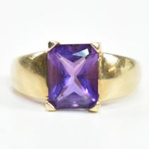 HALLMARKED 9CT GOLD & AMETHYST RING