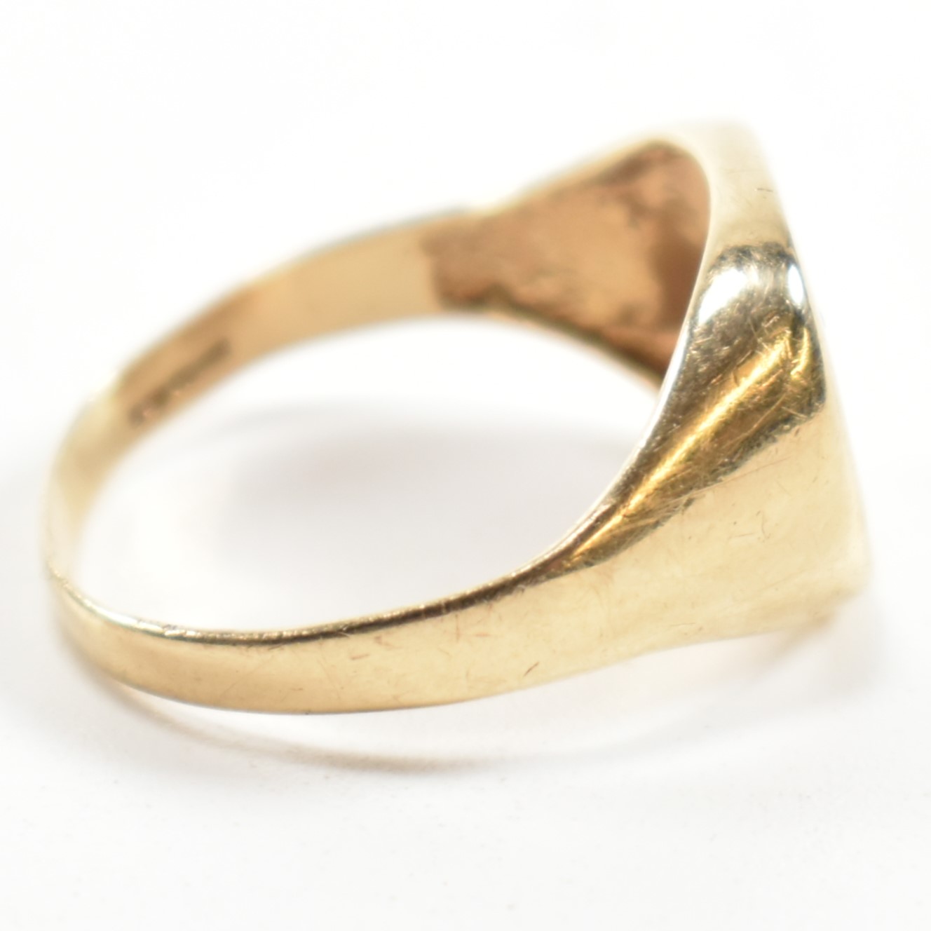 HALLMARKED 9CT GOLD & DIAMOND SIGNET RING - Bild 5 aus 9