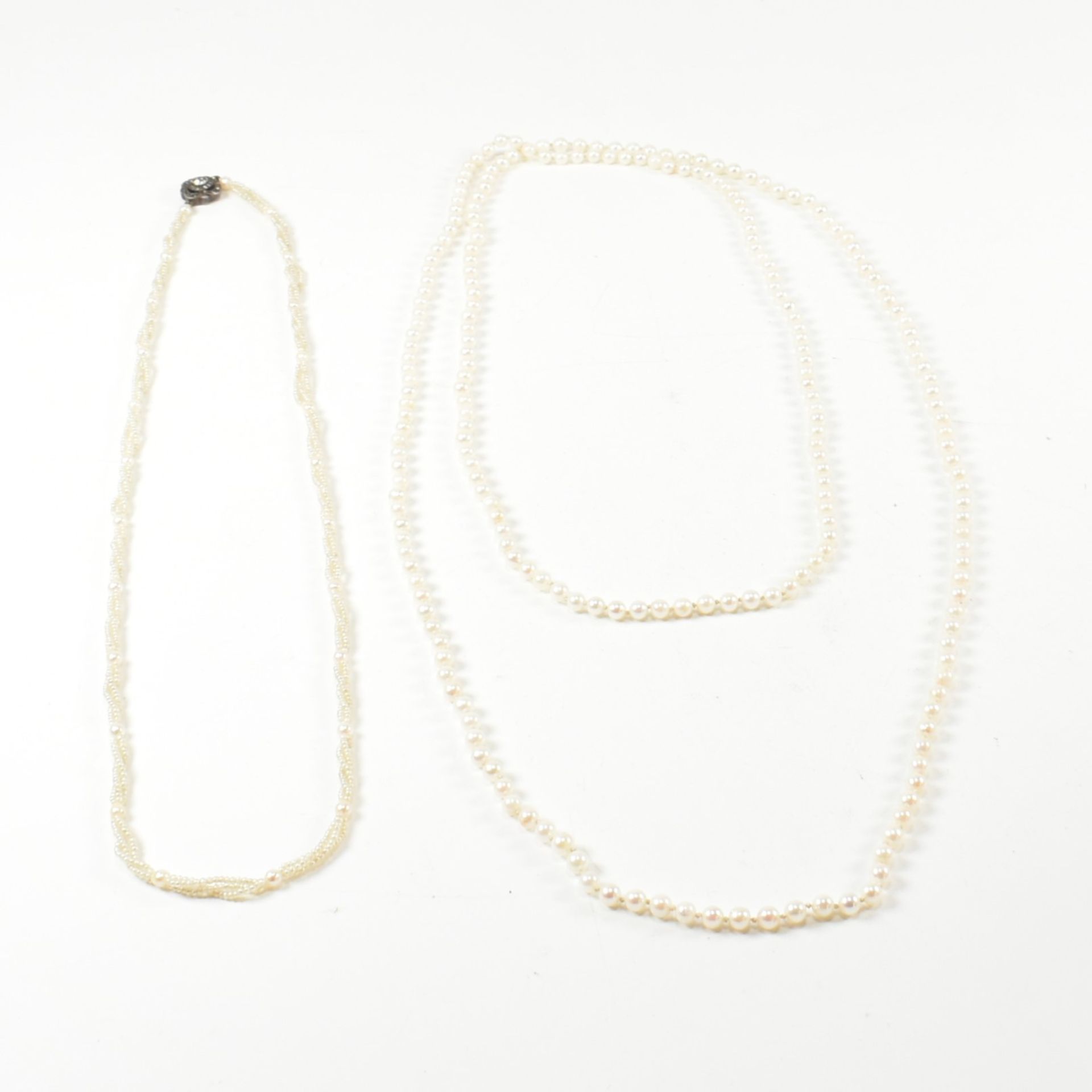 TWO PEARL NECKLACES - Image 4 of 6