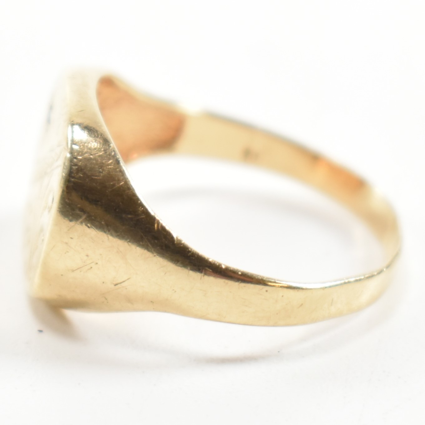 HALLMARKED 9CT GOLD & DIAMOND SIGNET RING - Bild 6 aus 9