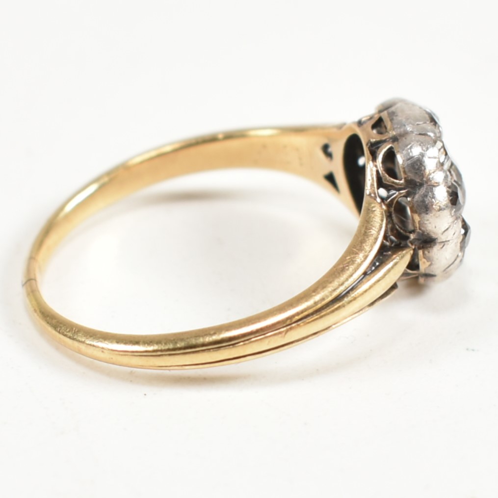 GOLD & DIAMOND CLUSTER RING - Image 5 of 8