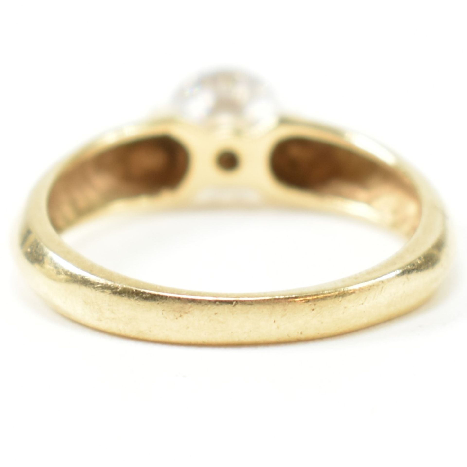 HALLMARKED 14CT GOLD & CZ SOLITAIRE RING - Image 8 of 11