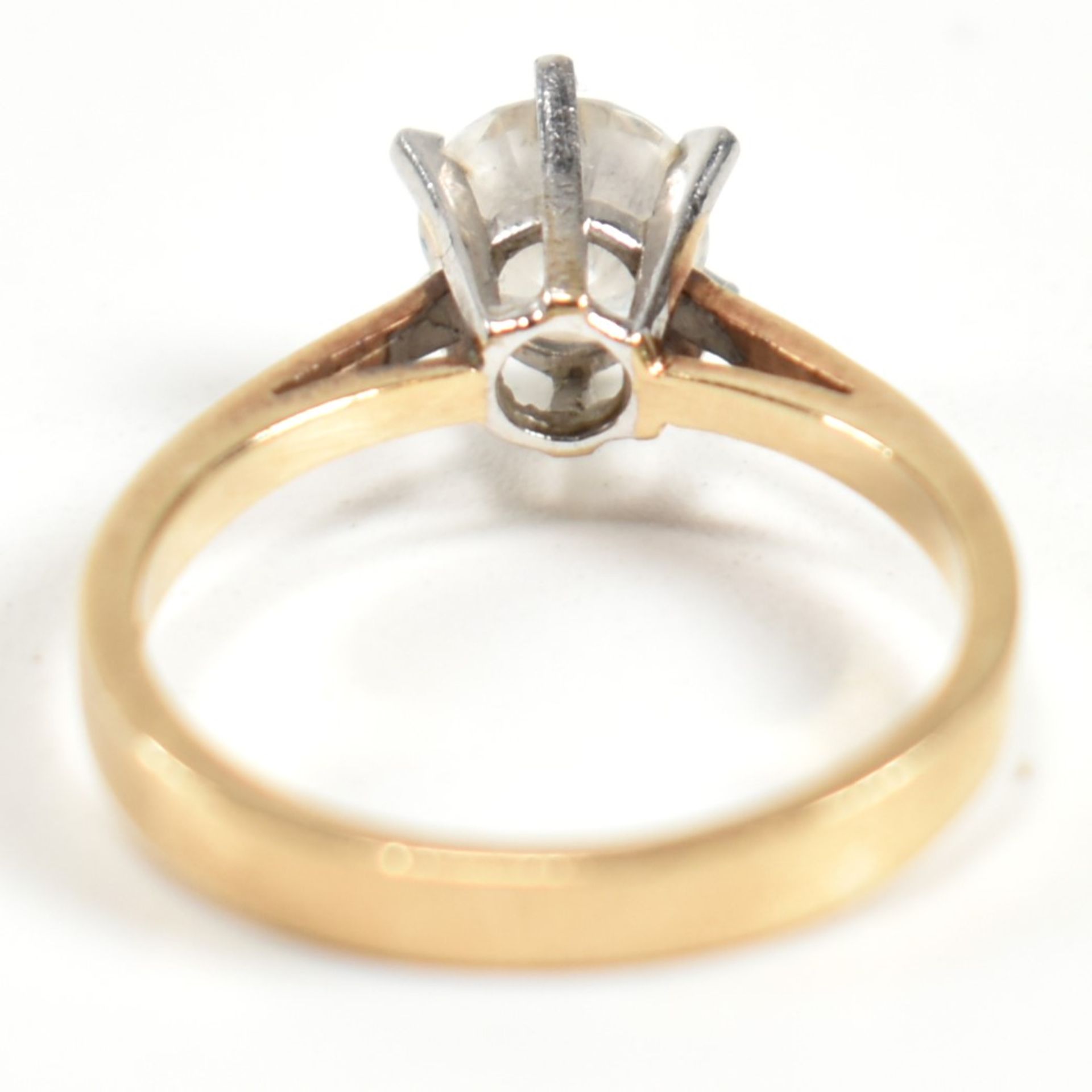 HALLMARKED 9CT GOLD & CZ SOLITAIRE RING - Image 3 of 8